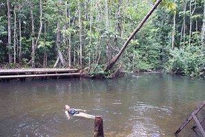Refreshing Rainforest River Swim